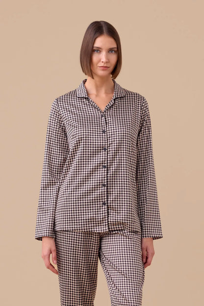 Pigiama donna in raso articolo poule Noi Di Notte