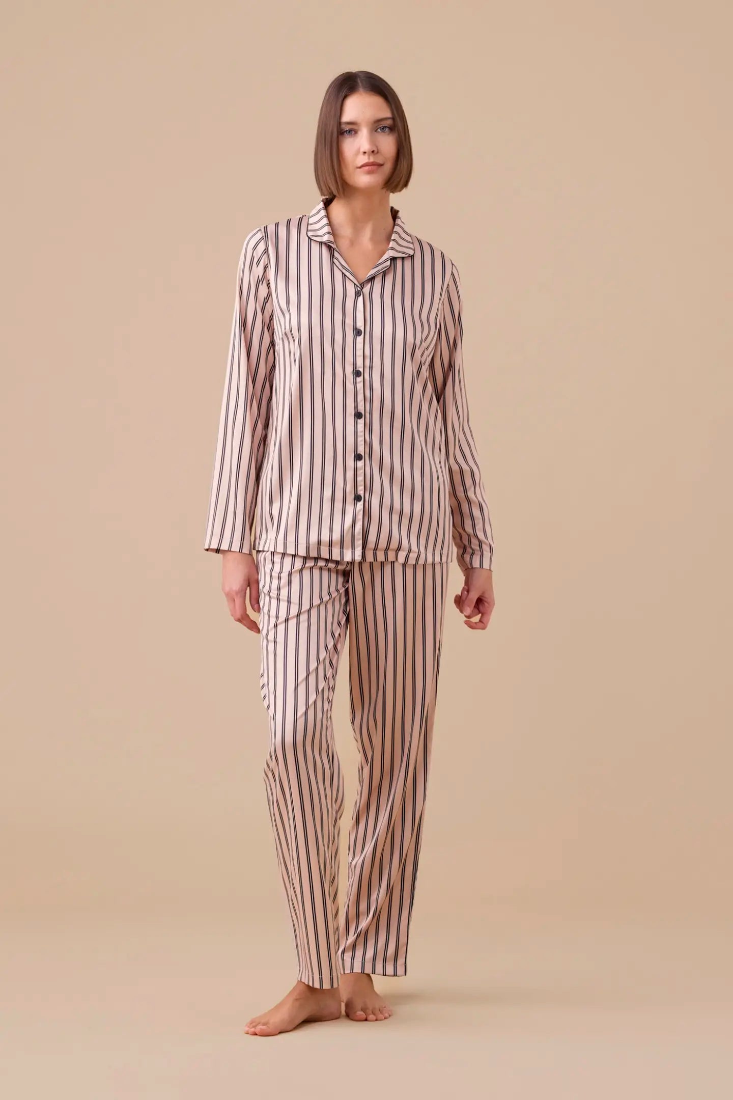Pigiama donna in raso articolo poule Noi Di Notte