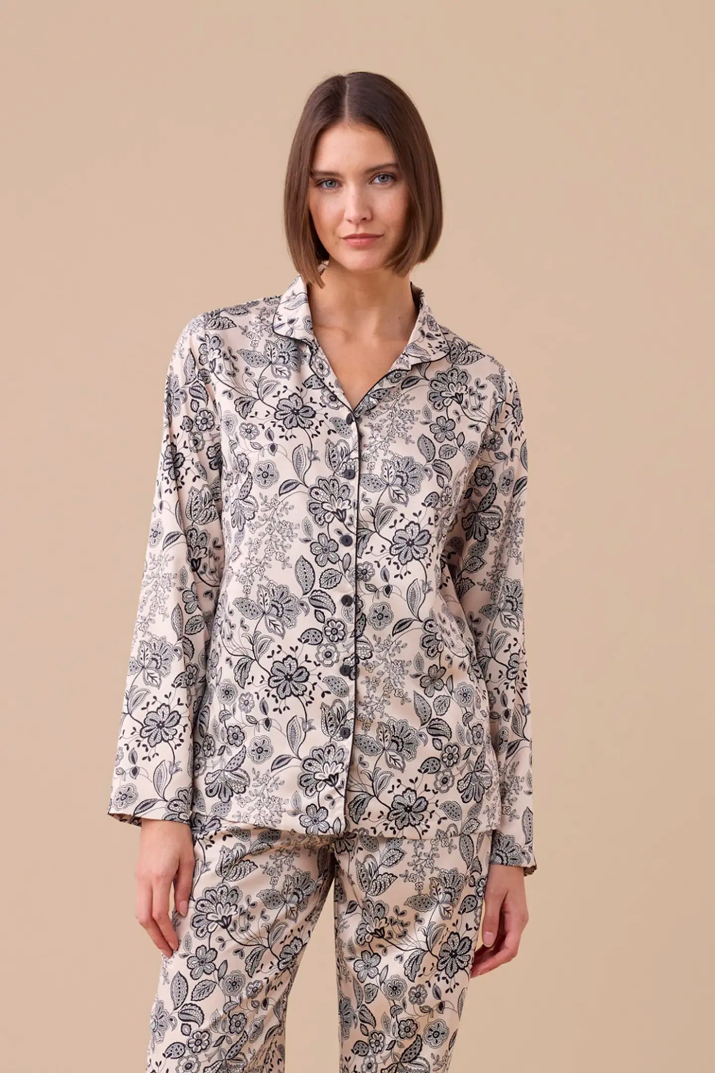 Pigiama donna in raso articolo poule Noi Di Notte