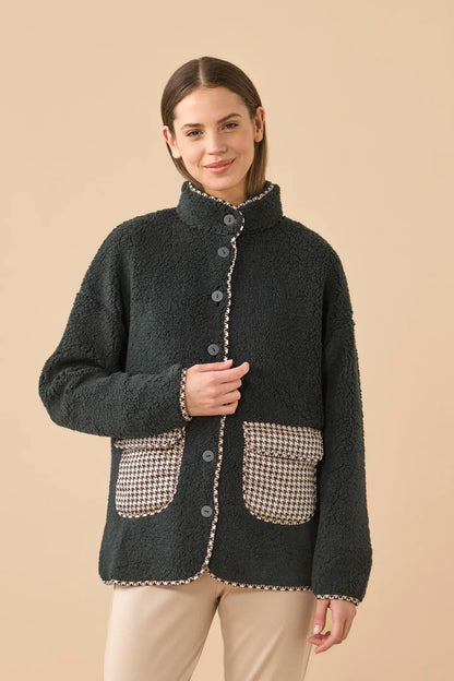 Giacca donna double face in eco-agnellino articolo sheepy Noi Di Notte