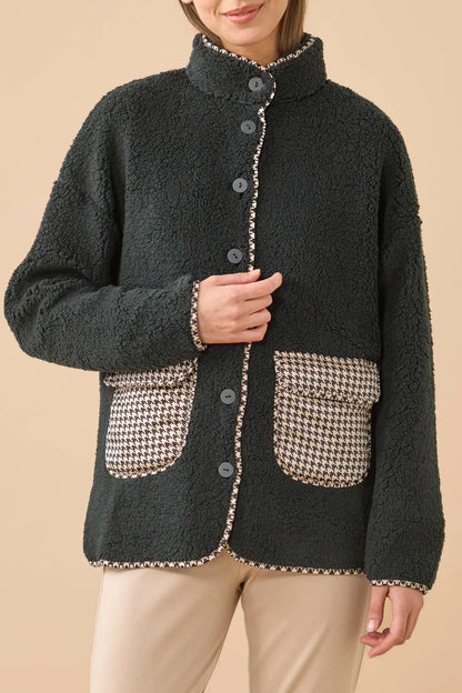 Giacca donna double face in eco-agnellino articolo sheepy Noi Di Notte