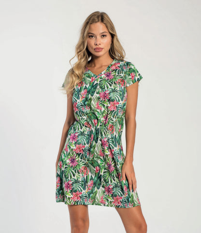 Abitino donna in cotone mezza manica Papalina