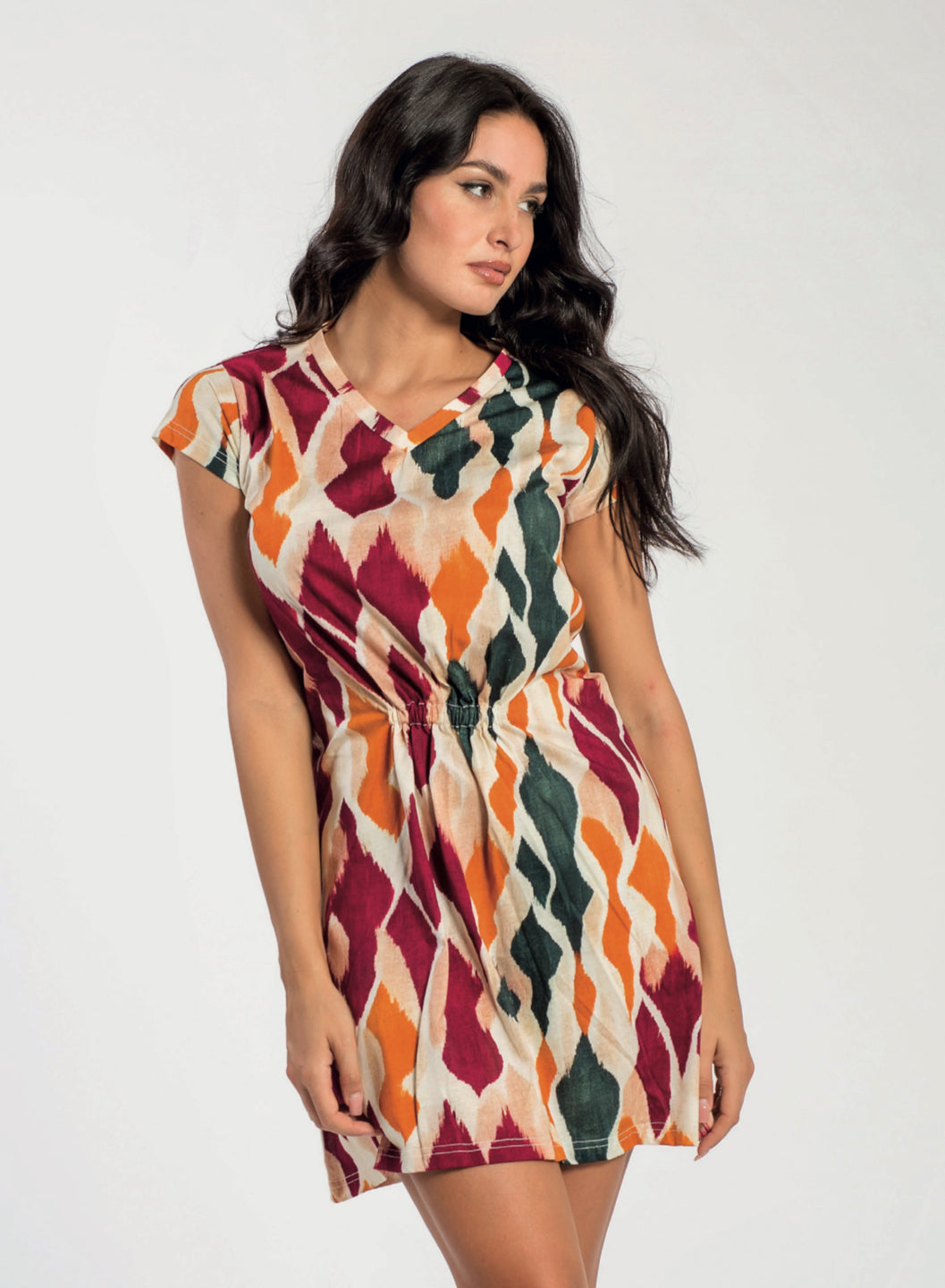 Abitino donna in cotone mezza manica Papalina
