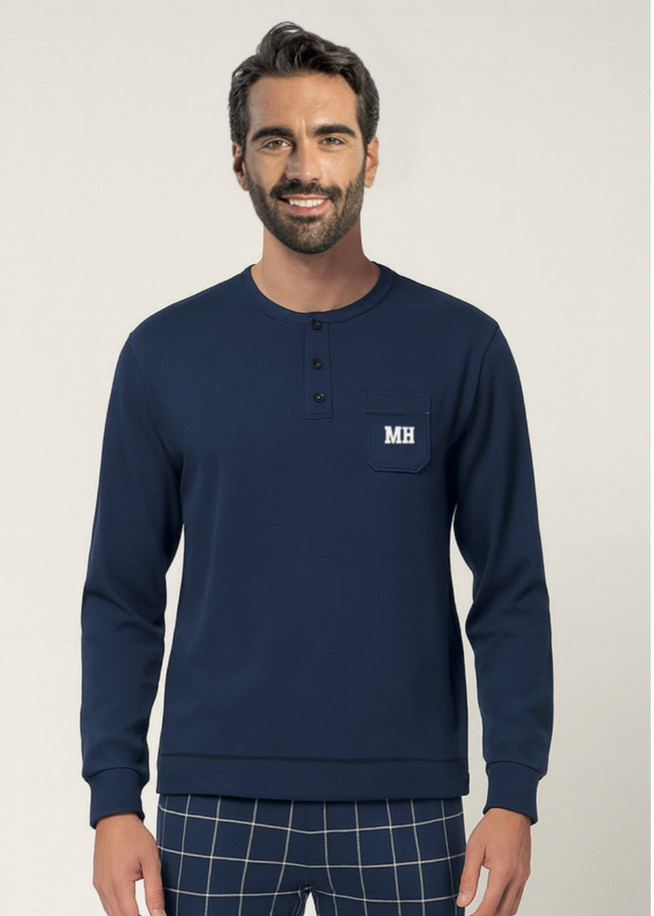 PIGIAMA UOMO JERSEY LINEA BASEL MILK AND HONEY