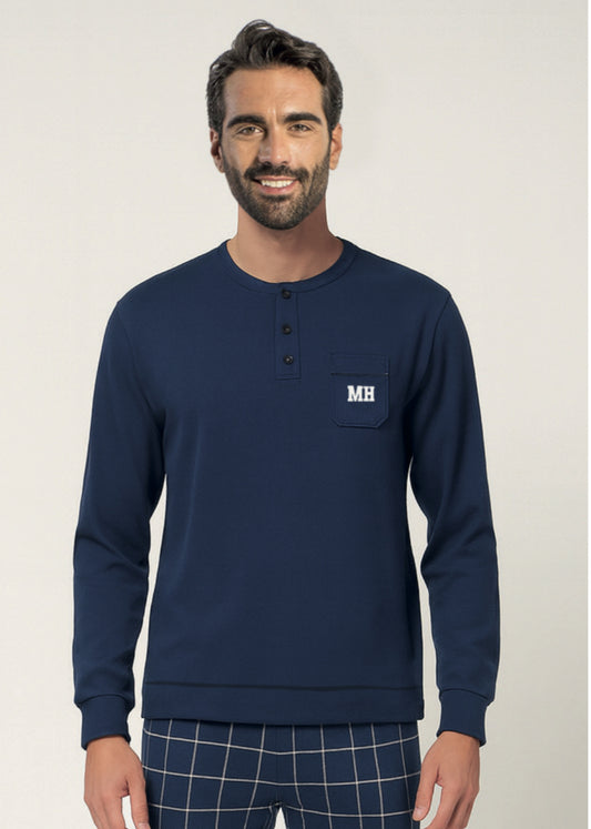 PIGIAMA UOMO JERSEY LINEA BASEL MILK AND HONEY