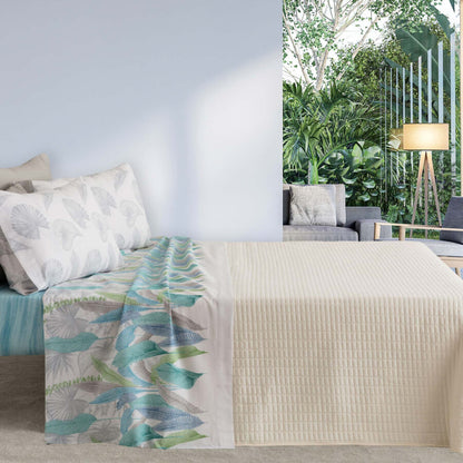 Completo lenzuola matrimoniale art. Nida Blue – Linea Oro