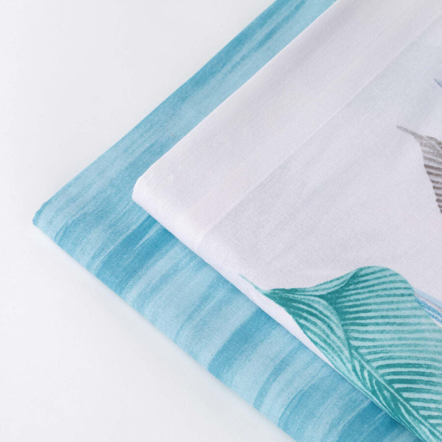 Completo lenzuola matrimoniale art. Nida Blue – Linea Oro