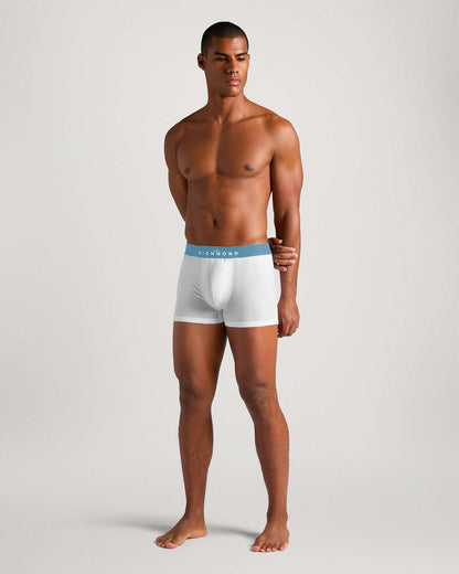 Tripack boxer  in cotone pettinato fantasia denim John Richmond