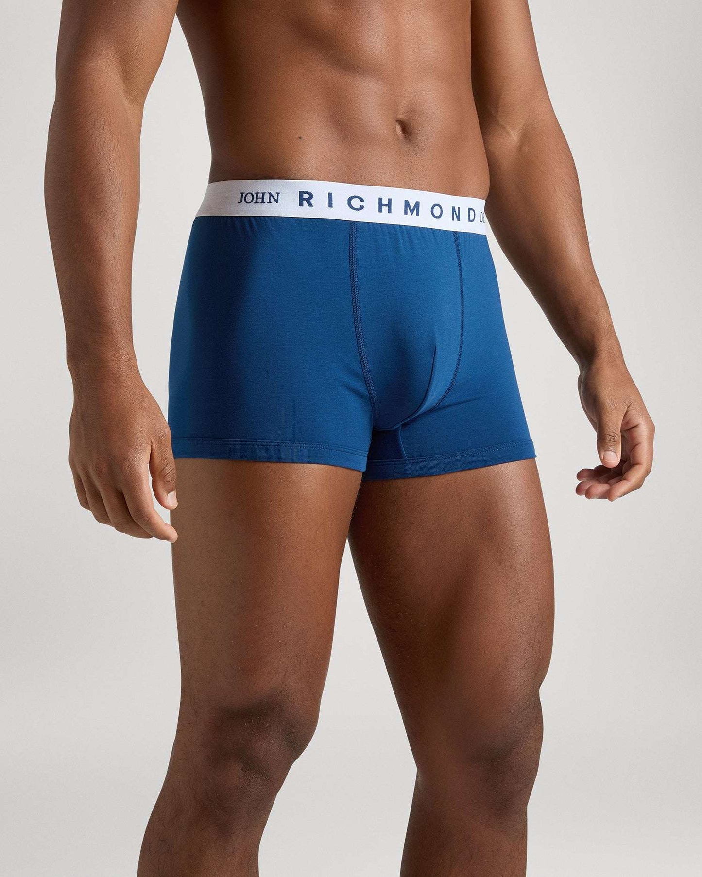 Tripack boxer  in cotone pettinato fantasia denim John Richmond