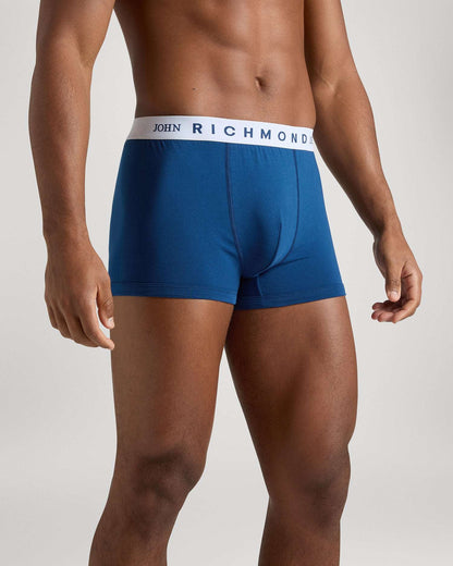 Tripack boxer  in cotone pettinato fantasia denim John Richmond
