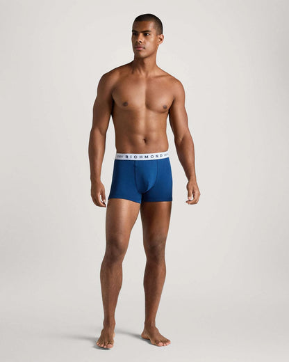 Tripack boxer  in cotone pettinato fantasia denim John Richmond