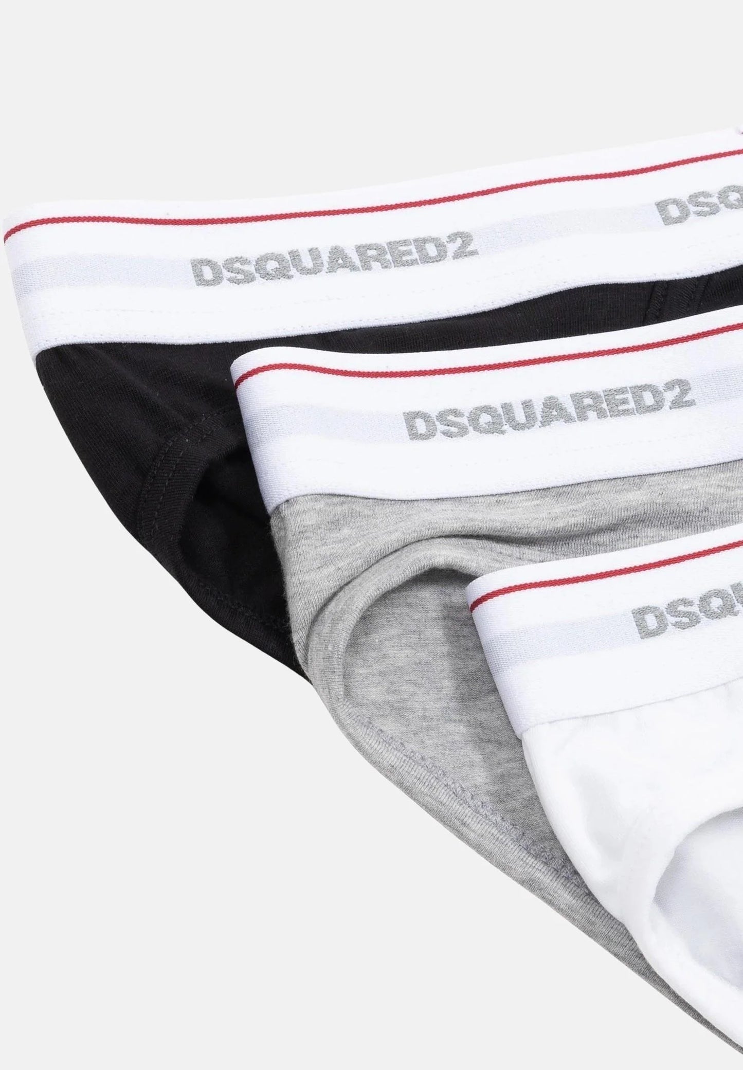 Dsquared2 TRIPACK - Slip - white/grey/black