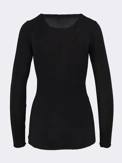 MAGLIA INTIMA DONNA MANICA LUNGA IN CASHMERE E MODAL PURA OUTWEAR