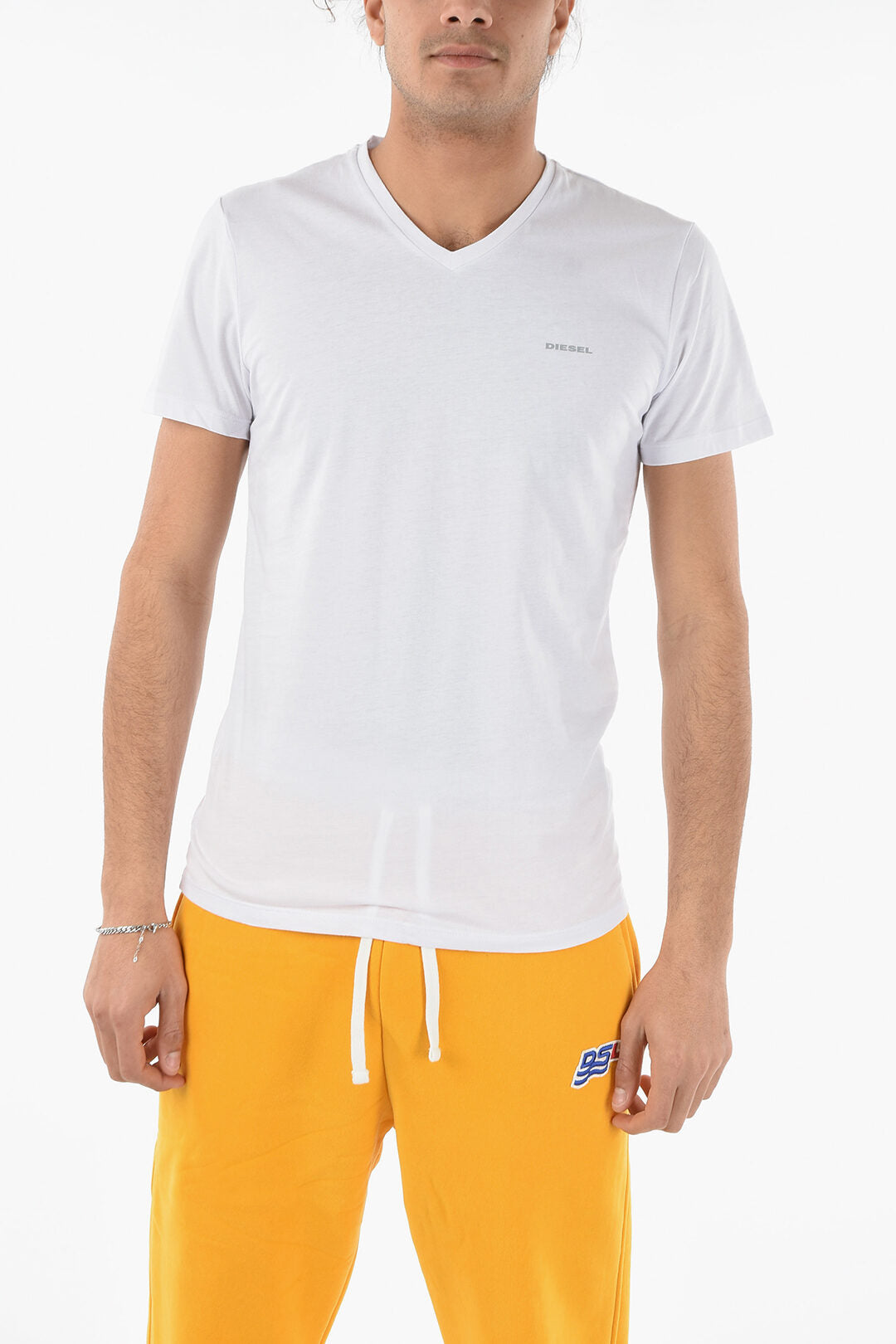 Diesel Set di 3 magliette in cotone con logo stampato