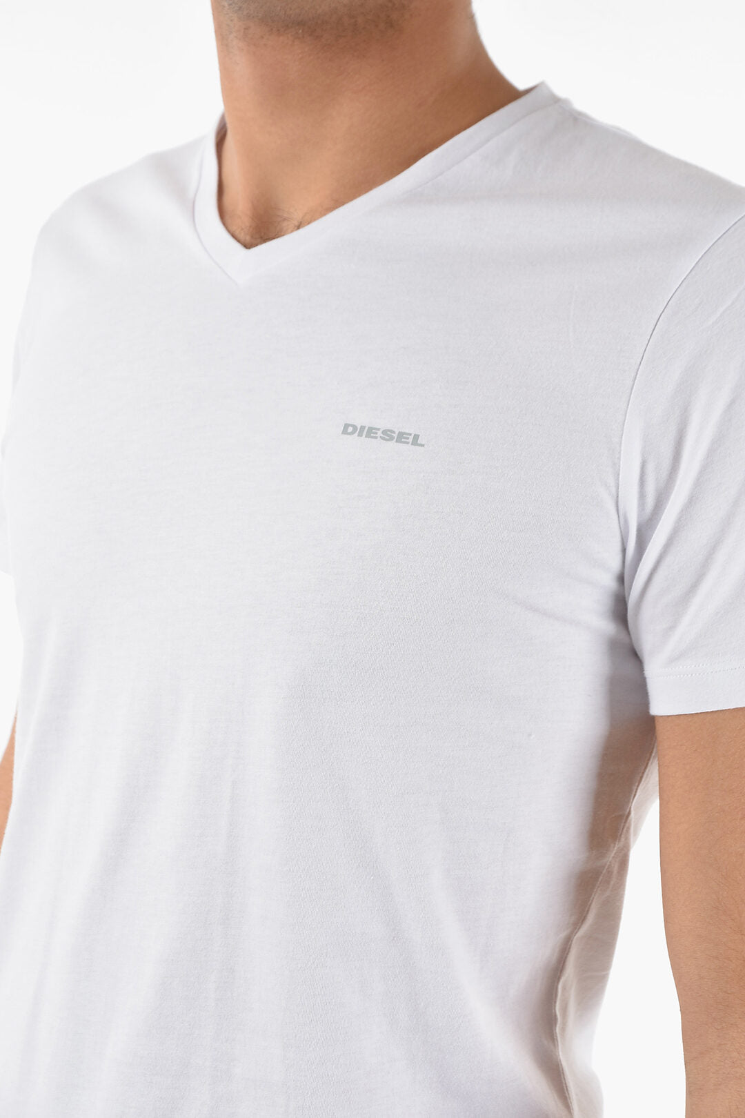 Diesel Set di 3 magliette in cotone con logo stampato