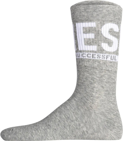 DIESEL Calzino 'SKM-RAY' in Grigio Sfumato, Nero, Bianco